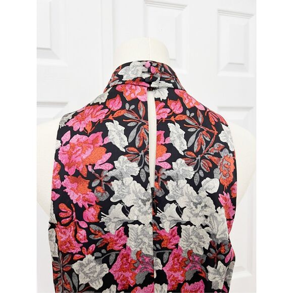Cinq a Sept Womens Multicolor Floral Print Julian Silk Dress Size 4 - Picture 6 of 10